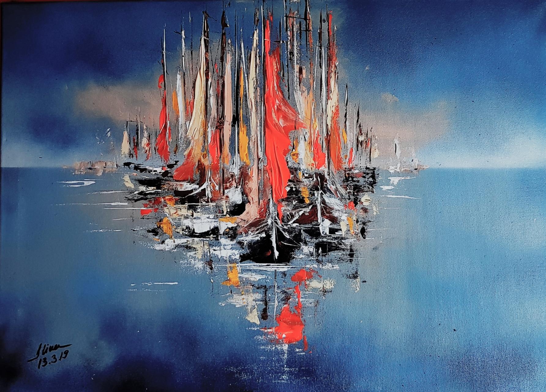 ArteDiAlina.com painting: it will be fish for dinner